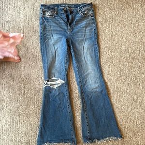 American Eagle Boot super high rise flare